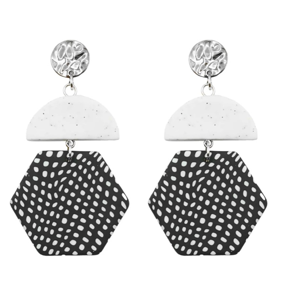 Kinsley Armelle BONITA COLLECTION SILVER DOTTIE EARRINGS NWT